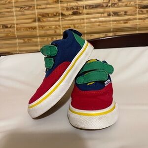 Multicolor Velcro vans